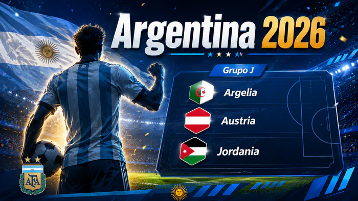 Argentina en el Mundial 2026 con rivales del Grupo J