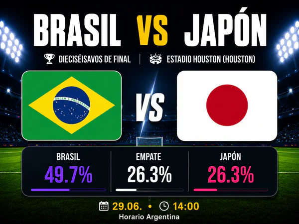 Brasil vs Japón - Dieciseisavos de final - Mundial 2026