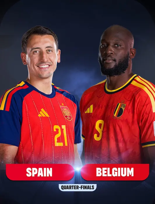 Jugadores clave de España y Bélgica en cuartos de final del Mundial 2026