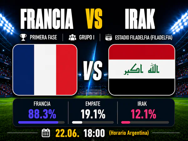 Francia vs Irak Mundial 2026