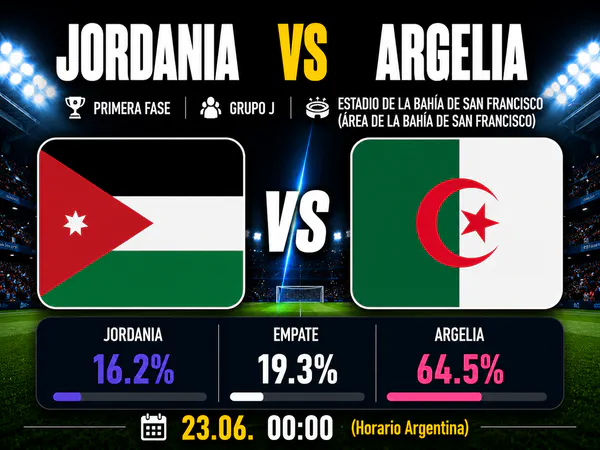 Jordania vs Argelia Mundial 2026