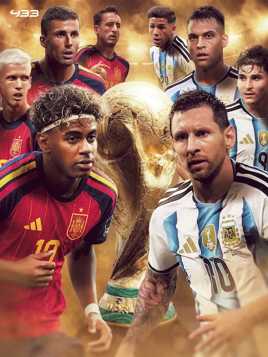 Jugadores clave de España vs Argentina en el Mundial 2026
