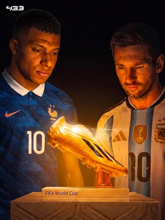 Kylian Mbappé junto a la Bota de Oro antes de la lucha por ser máximo goleador del Mundial 2026