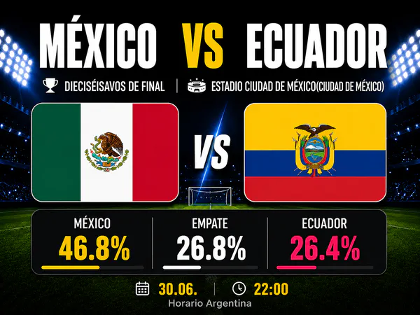 México vs Ecuador - Dieciseisavos de final - Mundial 2026
