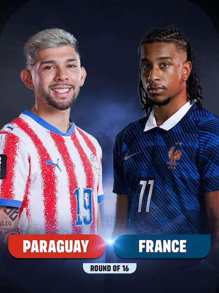 Jugadores clave de Paraguay y Francia en octavos del Mundial 2026