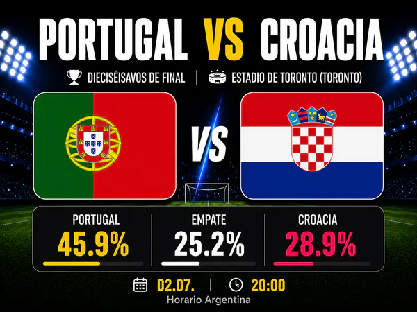 Portugal vs Croacia - Dieciseisavos de final - Mundial 2026
