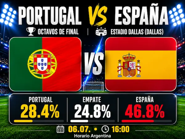 Portugal vs España - Octavos de final - Mundial 2026