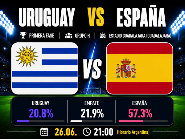 Uruguay vs España Mundial 2026
