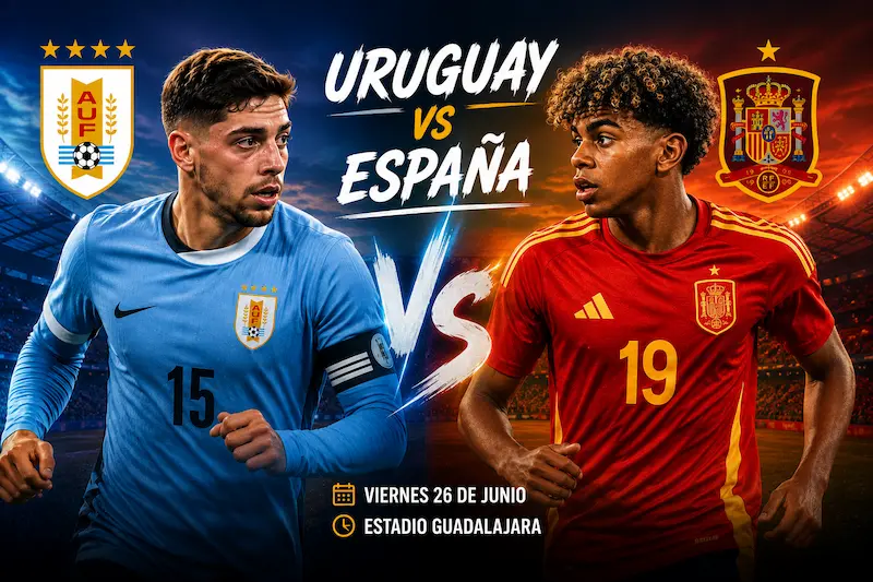 Valverde y Yamal antes del Uruguay vs España